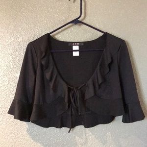 Adorable cute ruffle bolero wrap